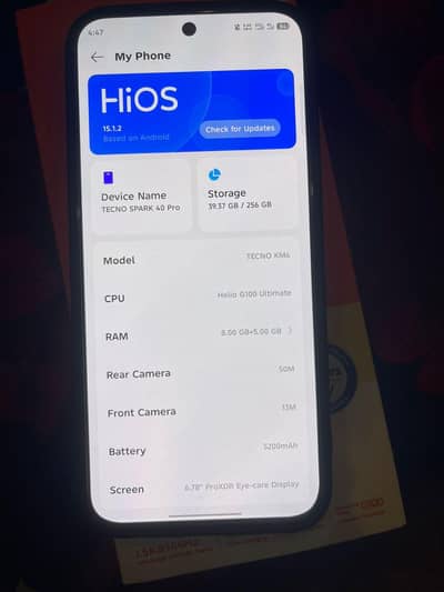 Tecno spark 40 pro 8/256