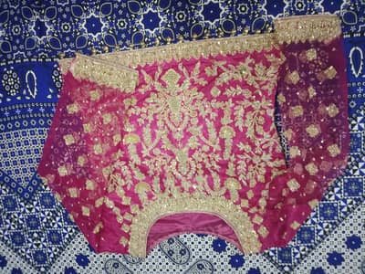 net fabric lehnga