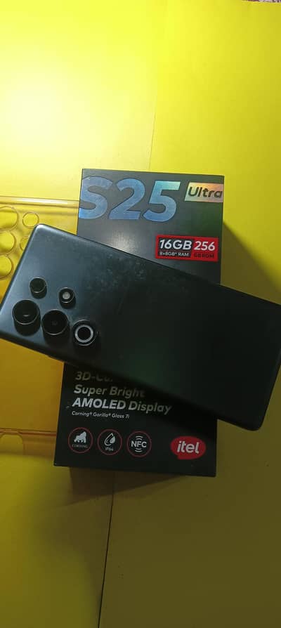 itel S25 ultra edge screen