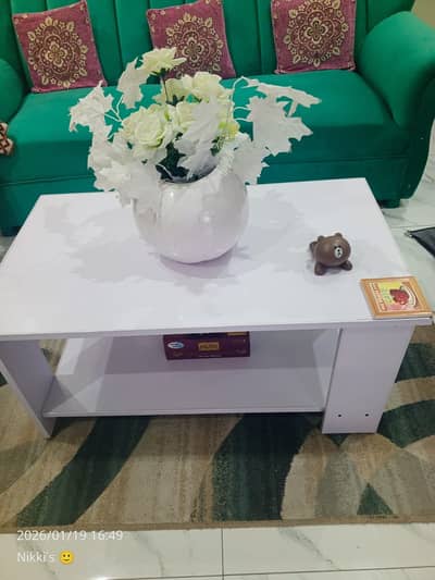 Used White Formica Center Table