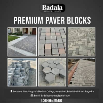 Tuff tiles, Paver Blocks, Concrete tuff tiles, Tiles, Kerb Blocks/