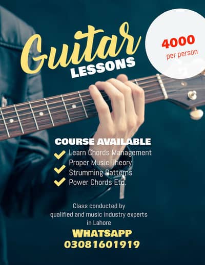 Guitar classes online and physical