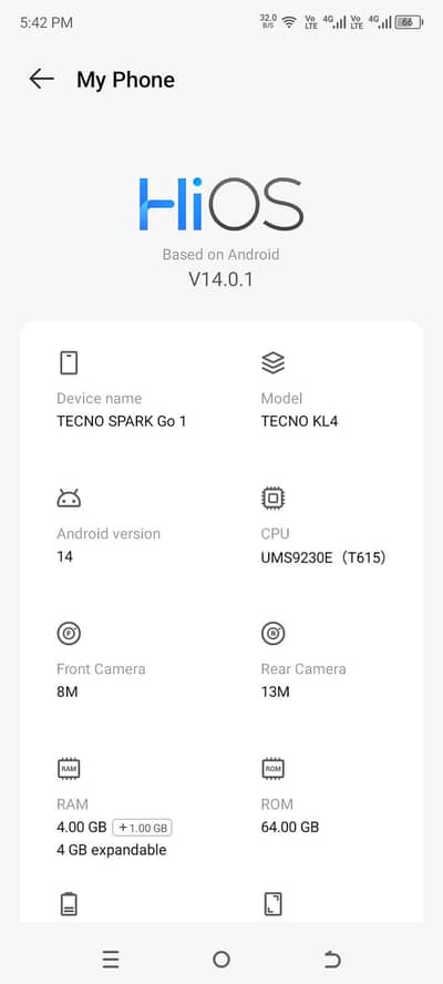 for sale widh box Tecno mobile