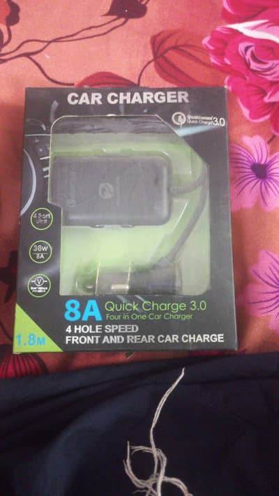 8 A qucik car charger 4 persent use 3.0v