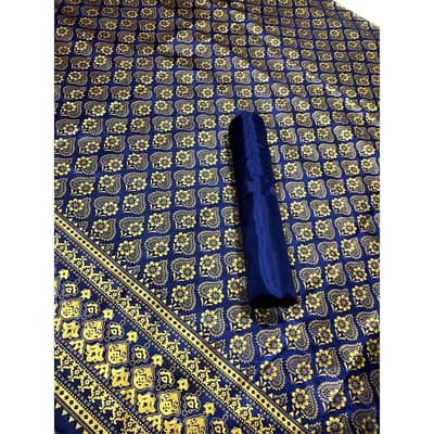 2 Piece womens unstitched printed suit