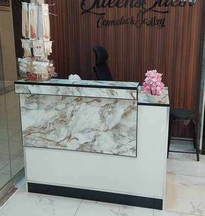 Wooden Racks and Counters with Glass | Shelves & Racks