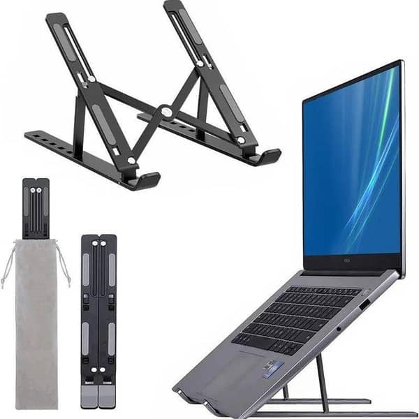 Premium Aluminum Foldable Laptop Stand | Sturdy, Adjustable & Portable