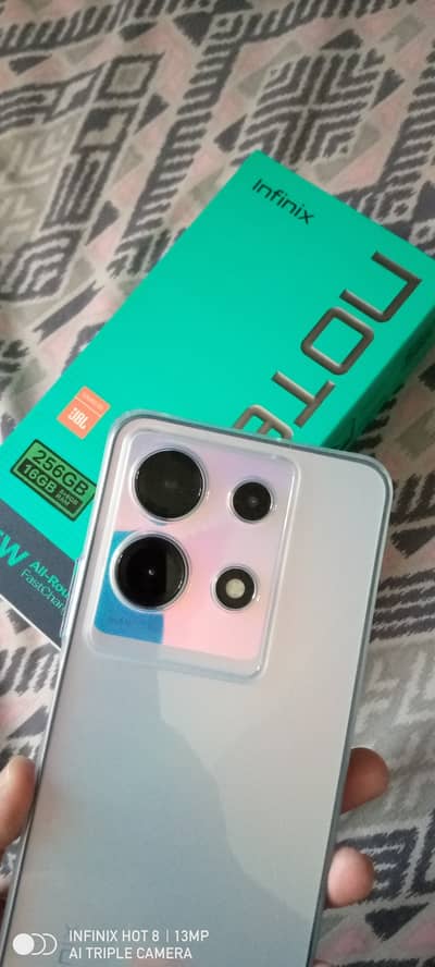 Infinix note 30 with box, original charger