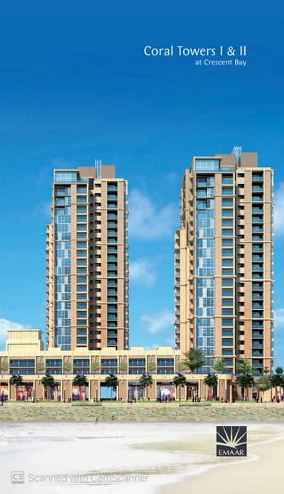 Brand New 4-Bedroom + Maid room| Pool + Full Sea Facing | Coral Tower 2 Emaar Oceanfront.