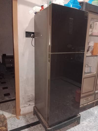 Haier fridge large size automatic display glass door