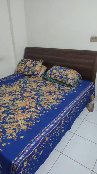 Wooden Double Bed for Sale – Like New (Without Mattress)