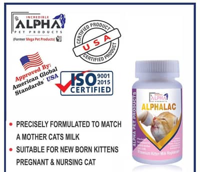kitten milk Alphalac Premium Kitten Milk Replacer 30 serving