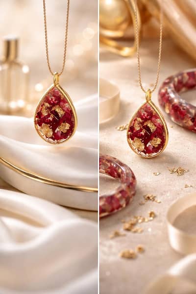Costumize Resin jewelry ,preserve your own Roses