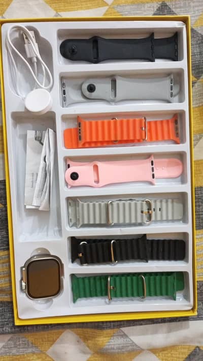 smart watch ultra 2 with 7 strap