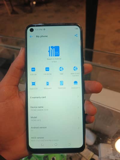 Tecno camon 16 se 6/128gb pta approved finger ok