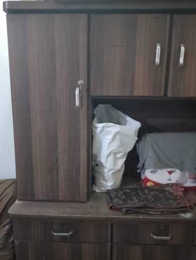wooden storage cupboard