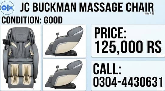 Jc Buckman massage chair | Massager | Recliner