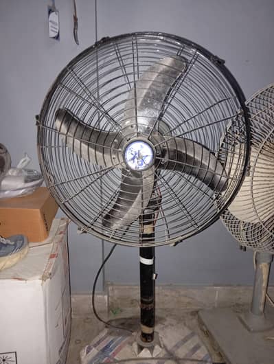 Rechargeable Battery Pedestal Fan – Metal Body, High Power Air