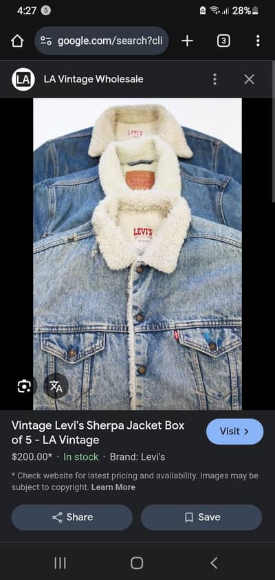 Levis denim jacket orgndl Australia