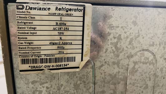 Dawlance Rerigerator 9122FP