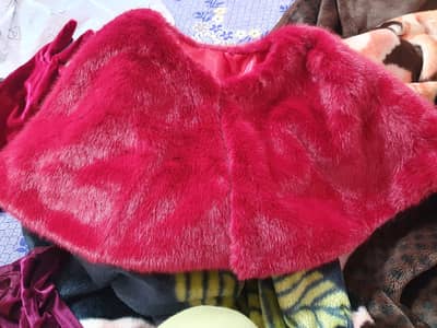 red jacket shawl