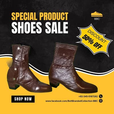 Ladies Genuine Long Shoes - High Anckle Boots – Brown | Like New