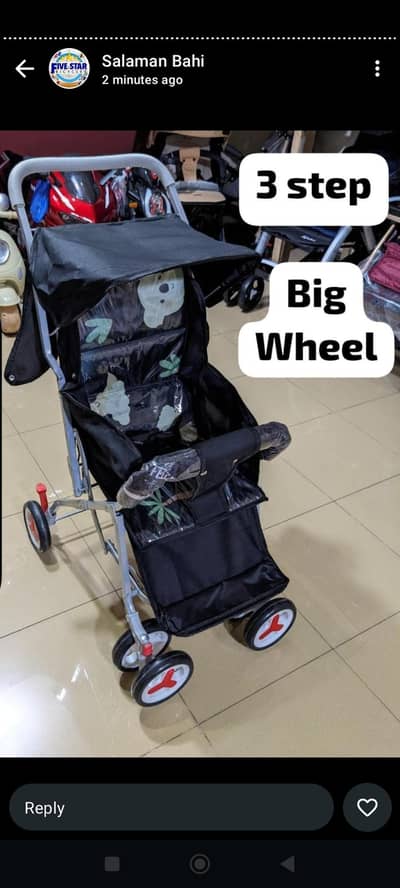kids Prim Stroller Black Colour Brand New Final Price 6800