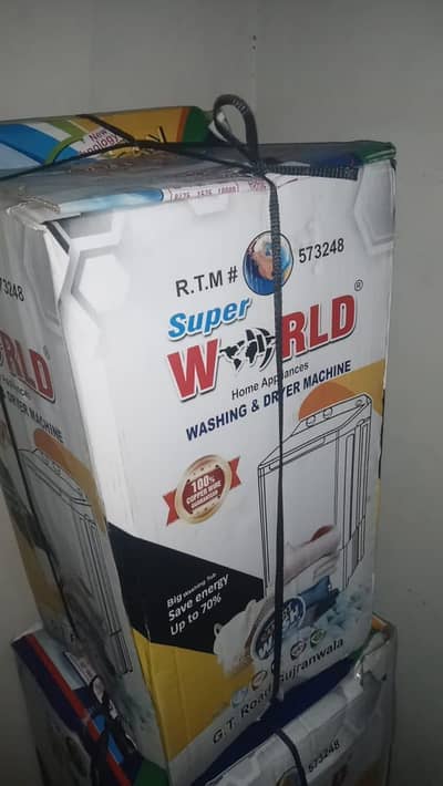 Box Pack Washing Machine Super World