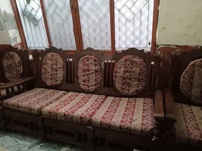 Sofa 5 seater (wooden)