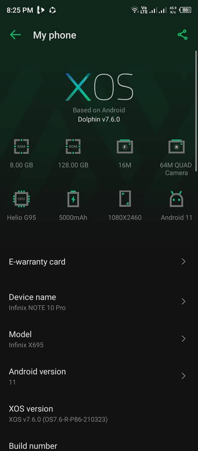 Infinix note 10pro all okay