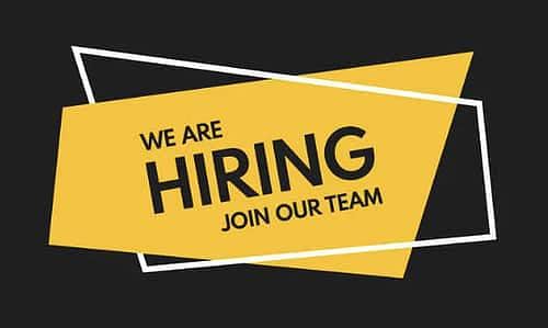 we are hiring males and females