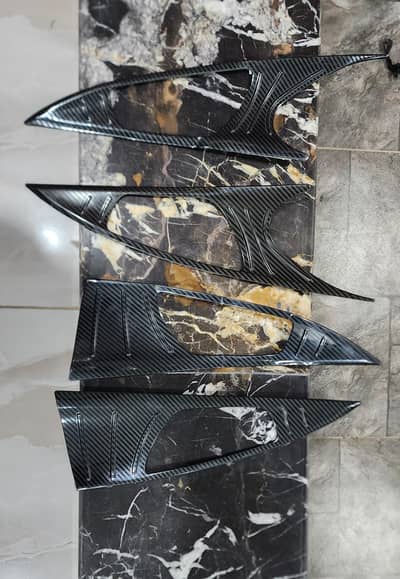 civic carbon fibre for door handles