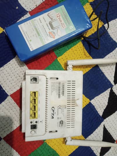 Ptcl ZTE High range wifi router with power bank