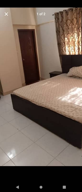 Flat 2beds dd with lift facility available for sale in gulistan e jouhar main road project muneer bridge view