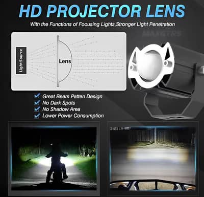 ایک لائٹ، دو دنیا — کار اور موٹر سائیکل دونوں کے لیے!