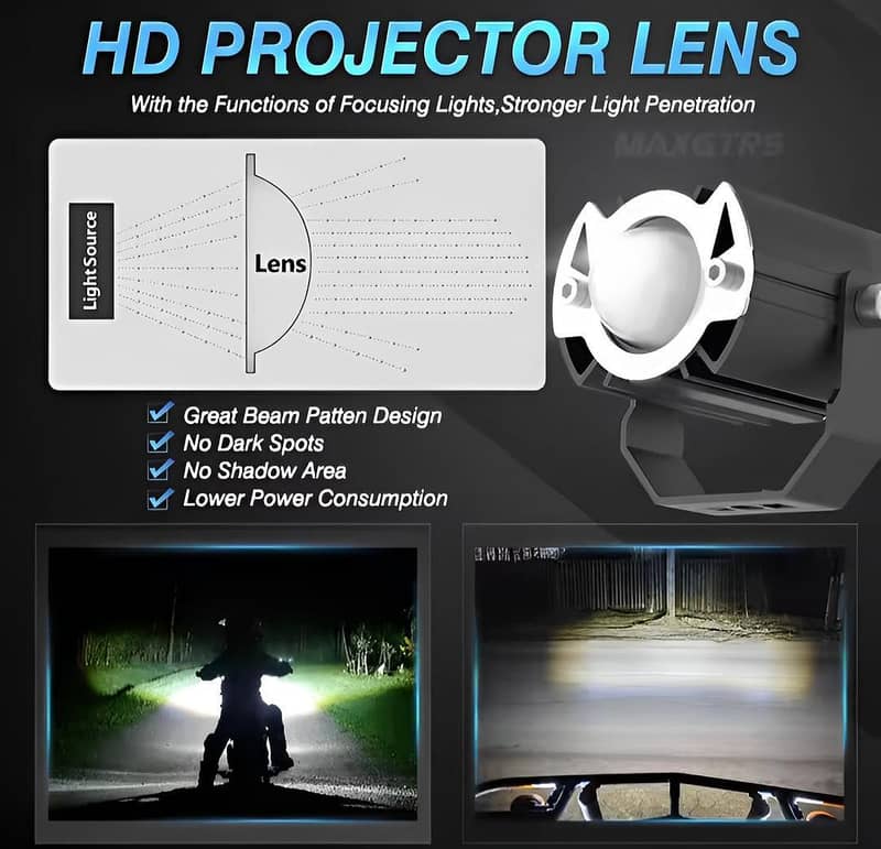 ایک لائٹ، دو دنیا — کار اور موٹر سائیکل دونوں کے لیے! 0