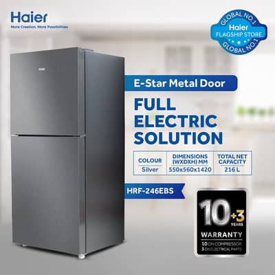 Haier 09 Cu Ft-E-Star Series HRF-246 EBS-Deepest Freeze-Direct Cool