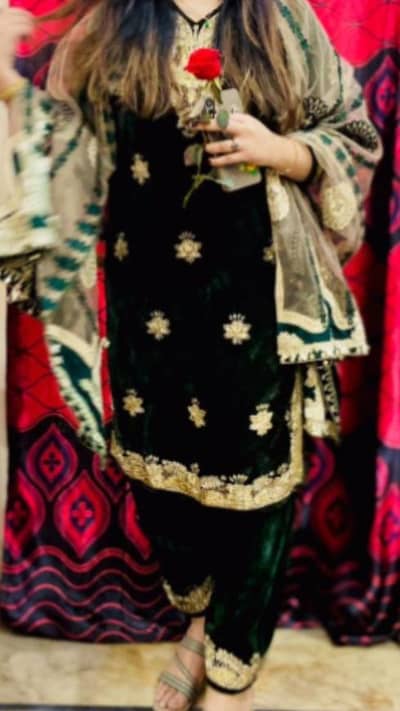 it's velvet green dress 2 piece