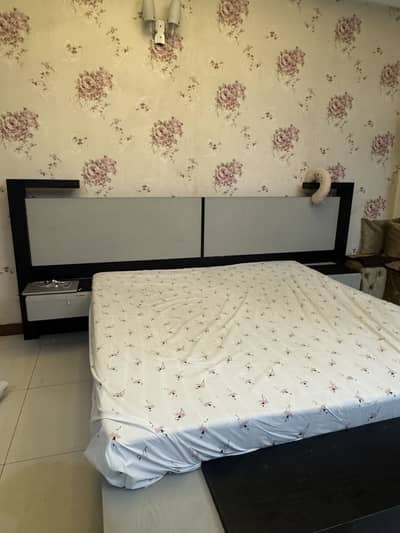 Custom made wooden bed