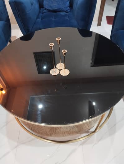 central table in original brass