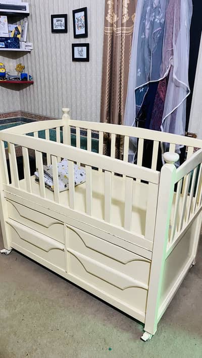 baby cot solid wooden