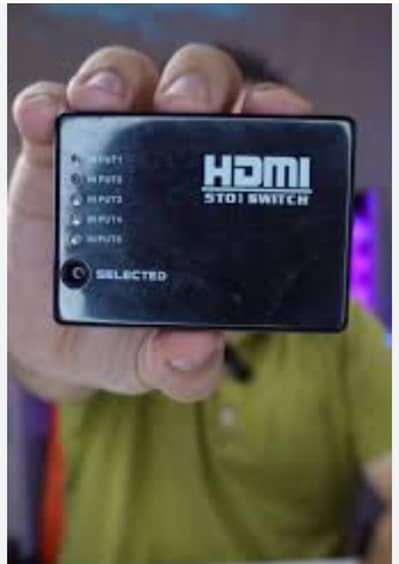 5 port HDMI switch remote control and power bear ⁹