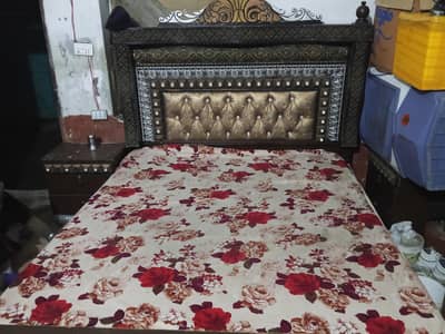 Luxury Wooden Double Bed Used, Excellent Condition