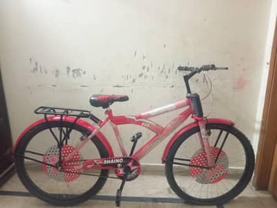 Bicycle for sale . Big red bicycle