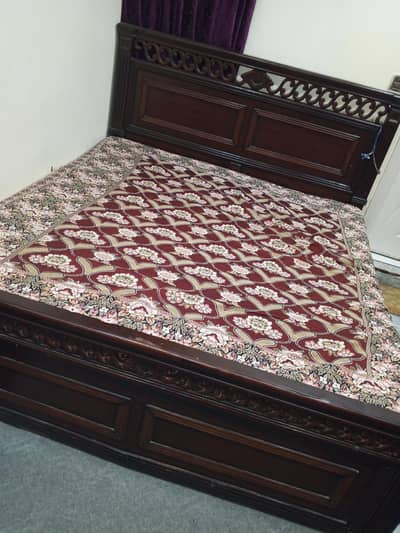 Wooden Double bed | King Bed for sale 8" Molty Foam