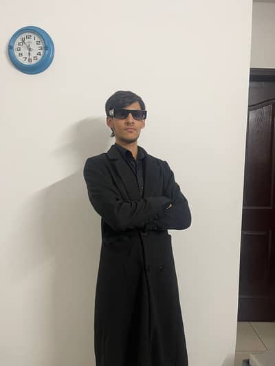 Sapphire BLACK COAT long  size:small