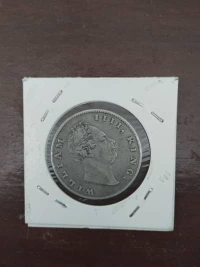 British India East Silver 1 Rupee coin 1835