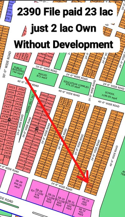 Urgent plot sale 80 Sqyd North town phase 1