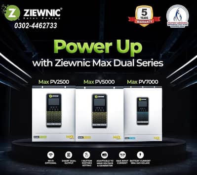 Ziewnic SOLAR HYBRID INVERTER MAX (5.5 KW) PV7000 – Official Warranty
