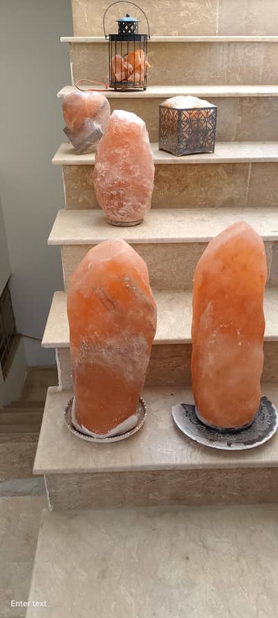 luxury's big pink salt lamp per peice 15 to 20 kg